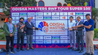 Photo of ଅନ୍ତର୍ଜାତୀୟ ବ୍ୟାଡ଼ମିଣ୍ଟନ ପ୍ରତିଯୋଗିତା ଓଡିଶା ମାଷ୍ଟର୍ସ ୨୦୨୫ ଉଦ୍ଘାଟିତ