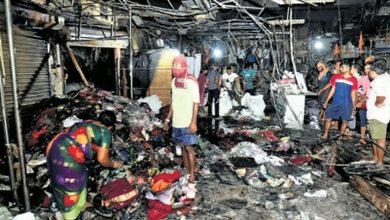 Photo of ଭୁବନେଶ୍ବର ଏକ ନମ୍ବର ହାଟରେ ପୁଣି ଲାଗିଲା ନିଆଁ, ବହୁ ଦୋକାନ ଜଳିପୋଡି ଛାରଖାର