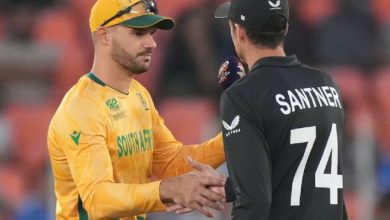 Photo of ଆଜି ପ୍ରଥମ ସେମିଫାଇନାଲରେ ମୁହାଁମୁହିଁ ହେବେ ଦକ୍ଷିଣ ଆଫ୍ରିକା-ନ୍ୟୁଜିଲାଣ୍ଡ