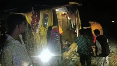 Photo of ବରଯାତ୍ରୀ ବସ ଦୁର୍ଘଟଣାଗ୍ରସ୍ତ: ୧୫ ଆହତ