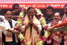 Photo of ଆସାମରେ ପୁଣି ହିମନ୍ତ ସରକାର: ଦ୍ୱିତୀୟ ଥର ପାଇଁ ମୁଖ୍ୟମନ୍ତ୍ରୀ ଭାବେ ଶପଥ ନେଲେ ହିମନ୍ତ ବିଶ୍ୱଶର୍ମା