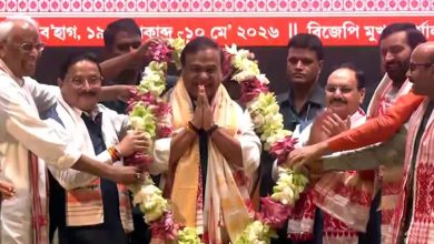 Photo of ଆସାମରେ ପୁଣି ହିମନ୍ତ ସରକାର: ଦ୍ୱିତୀୟ ଥର ପାଇଁ ମୁଖ୍ୟମନ୍ତ୍ରୀ ଭାବେ ଶପଥ ନେଲେ ହିମନ୍ତ ବିଶ୍ୱଶର୍ମା