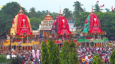 Photo of ଶରଧାବାଲିରେ ପହଞ୍ଚିଲେ ତିନିରଥ: ଆସନ୍ତାକାଲି ଆଡ଼ପ ମଣ୍ଡପ ବିଜେ